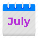 calendar, appointment, schedule, planner, month, event, july