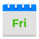 calendar, appointment, schedule, planner, week day, event, friday