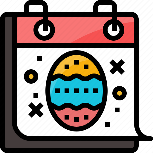 Calendar, celebrations, day, easter, egg, event icon - Download on Iconfinder