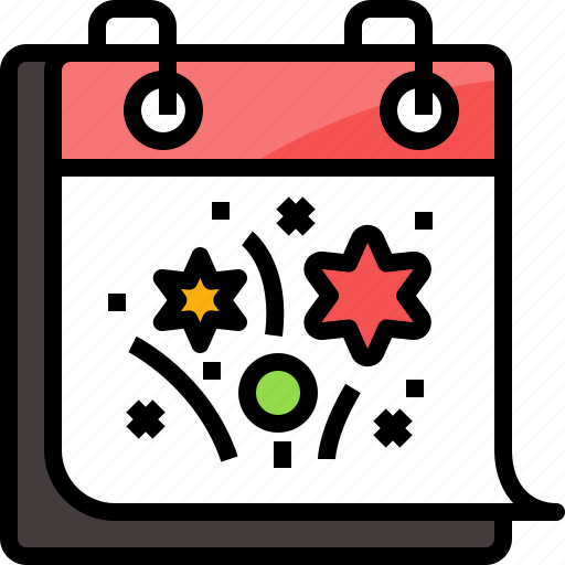 Calendar, celebration, day, event, happy, new year, party icon - Download on Iconfinder