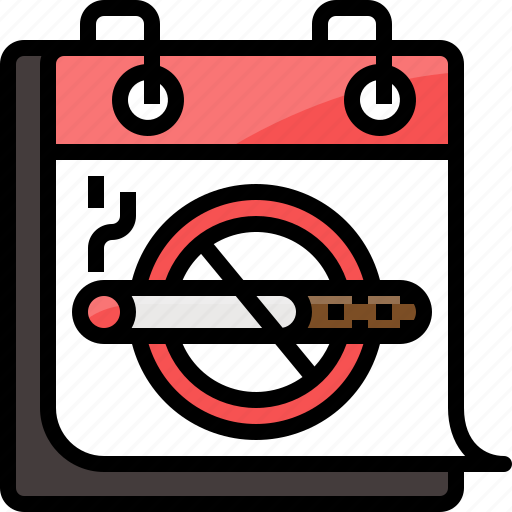 Calendar, day, event, healthcare, no smoking, sign, stop icon - Download on Iconfinder