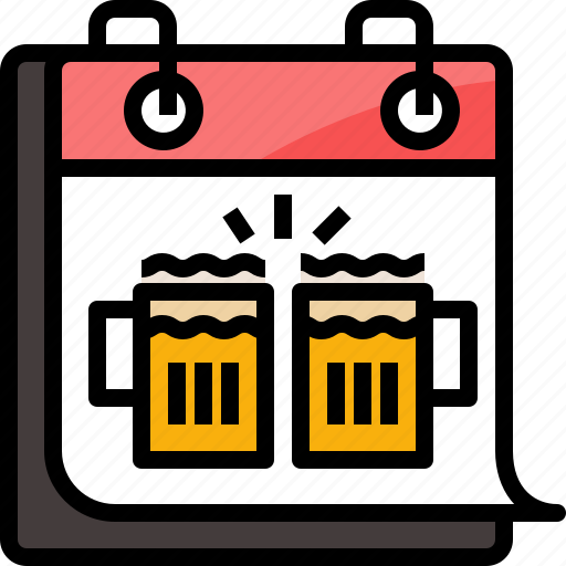 Alcohol, beer, calendar, celebration, day, drink, party icon - Download on Iconfinder