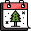 calendar, christmas, season, snow, tree, winter, xmas 