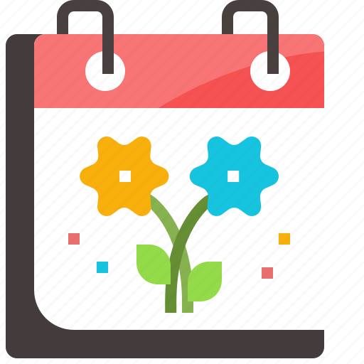 Calendar, flower, month, season, spring, weather icon - Download on Iconfinder