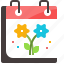 calendar, flower, month, season, spring, weather 