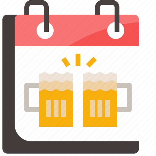 Beer, calendar, celebration, day, drink, party, schedule icon - Download on Iconfinder