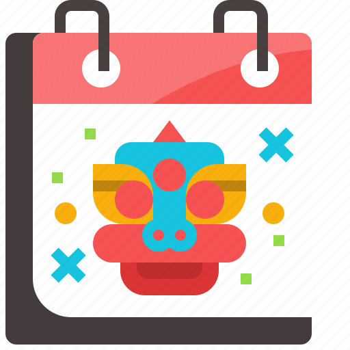 Calendar, chinese, event, happy, lion, new year, schedule icon - Download on Iconfinder