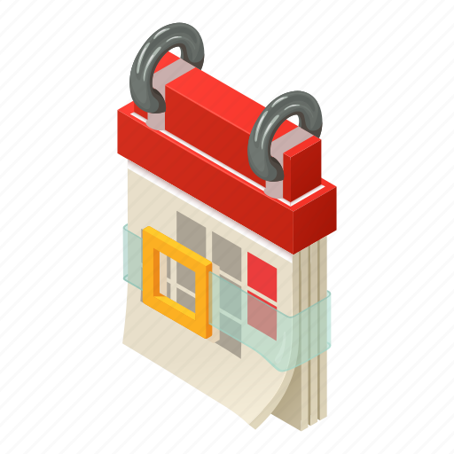 Agenda, calendar, event, isometric, logo, month, object icon - Download on Iconfinder