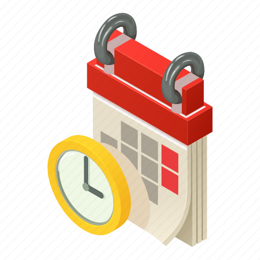 Agenda, calendar, isometric, logo, month, object, time icon - Download on Iconfinder