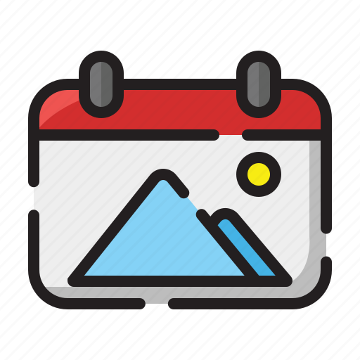 Calendar, outlinecolor, travelling, time icon - Download on Iconfinder
