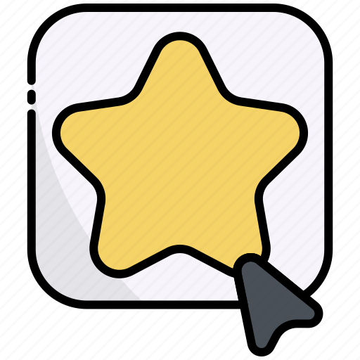 Favorite, button, click, ui, cursor, star, rating icon - Download on Iconfinder