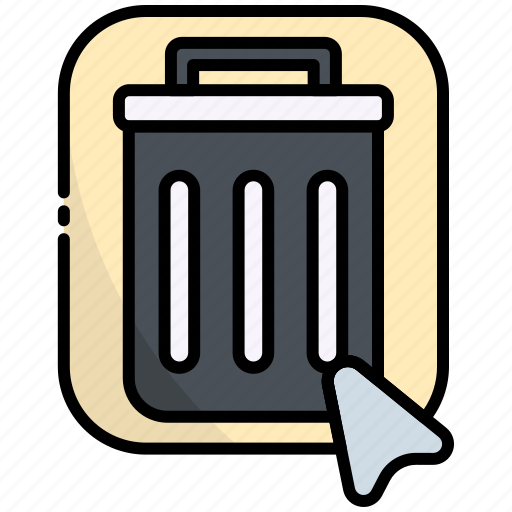 Trash, button, click, ui, cursor, interface icon - Download on Iconfinder