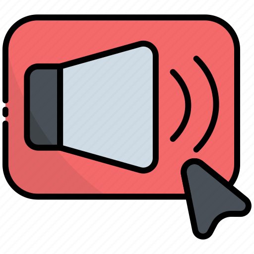 Sound, button, click, ui, cursor, volume, audio icon - Download on Iconfinder