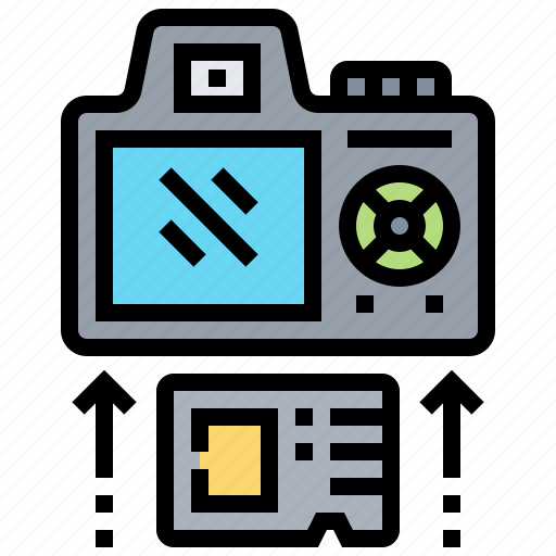 Camera, card, memory, photography, recording icon - Download on Iconfinder