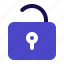 unlock, unlocked, padlock, open, lock 