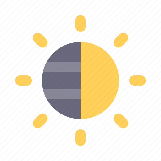 Brightness, light, contrast, eclipse, sun icon - Download on Iconfinder