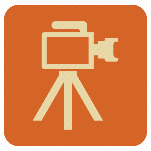 Camcoder, camera, tripod, vintage icon - Download on Iconfinder