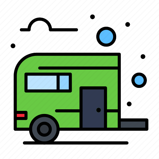 Bus, camp, camping, summer, way icon - Download on Iconfinder