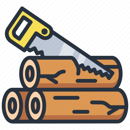 Camping, saw, sawing, wood icon - Download on Iconfinder