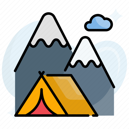 Camp, camping, evening, holiday, outdoor, picnic, tent icon - Download on Iconfinder