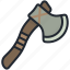 axe, hatchet, tool, weapon, woodcutter, wood 