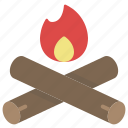 campfire, bonfire, camping, fire, wood, flame