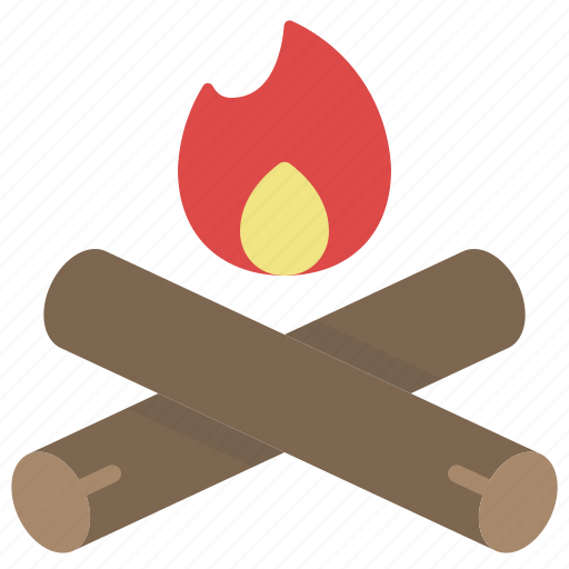 Campfire, bonfire, camping, fire, wood, flame icon - Download on Iconfinder