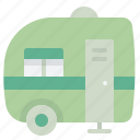 caravan, trailer, van, vehicle, transportation, camping