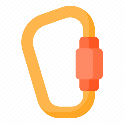 Carabiner, clip, climbing, climb, security, safety, protection icon - Download on Iconfinder