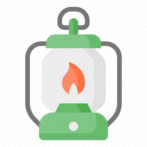 Lantern, fire lamp, oil lamp, lamp, illumination, flame, camping icon - Download on Iconfinder