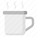 cup, mug, drink, hot drink, coffee cup, tea cup, camping