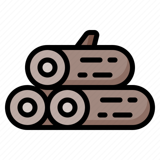 Firewood, wood, wooden, tree, log, stack, camping icon - Download on Iconfinder