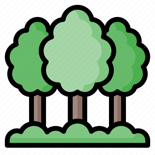 Forest, woodland, jungle, trees, pines, landscape, nature icon - Download on Iconfinder