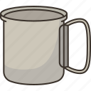 cup, mug, camping, drink, kitchen