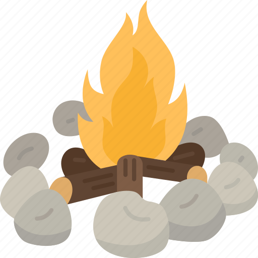 Campfire, bonfire, blaze, fire, night icon - Download on Iconfinder