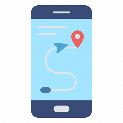 Mobile, device, application, location, map icon - Download on Iconfinder