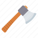 axe, weapon, wood, tree, tool