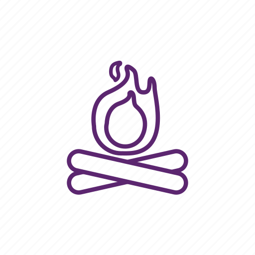 Camping, fire, glow, wood icon - Download on Iconfinder