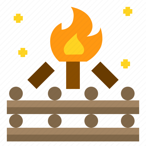 Camp, campfire, fire, night, wood icon - Download on Iconfinder