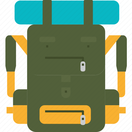 Backpack, bag, camping, hiking, travel, student, adventure icon - Download on Iconfinder