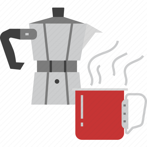 Moka, pot, coffee, cup, hot, water, dripper icon - Download on Iconfinder