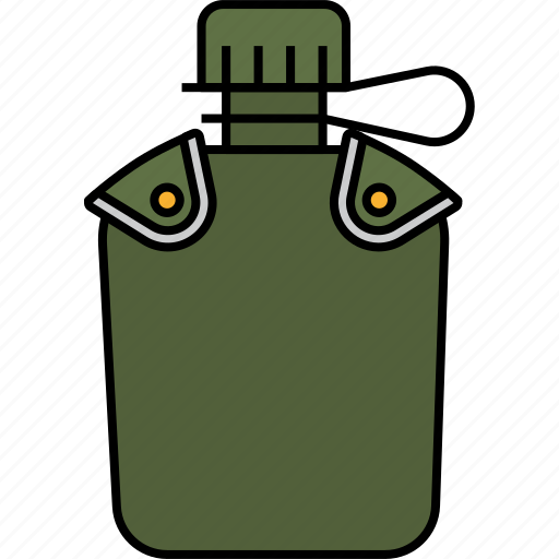 Canteen, bottle, camping, hiking, water, drink, container icon - Download on Iconfinder