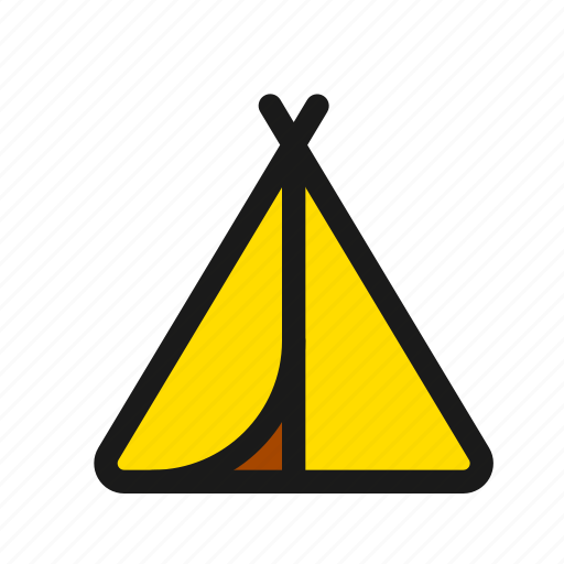 Tent, teepee, camp, campsite, camping, tipi, outdoor icon - Download on Iconfinder