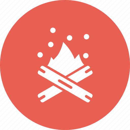 Bonfire, camp, campfire, fire, outdoors, wood, hygge icon - Download on Iconfinder