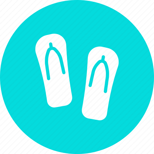 Beach, flipflops, footwear, holiday, slippers, summer, hygge icon - Download on Iconfinder
