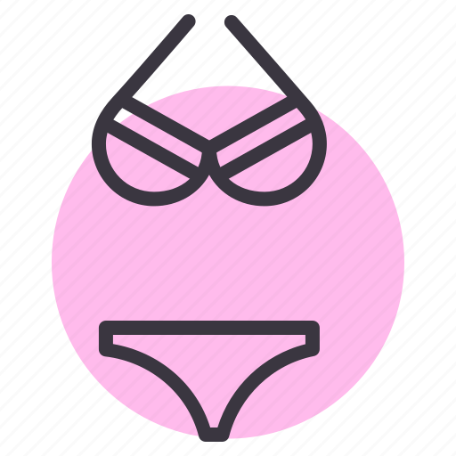 Beach, bikini, clothing, dress, innerwear, lingerie, sexy icon - Download on Iconfinder