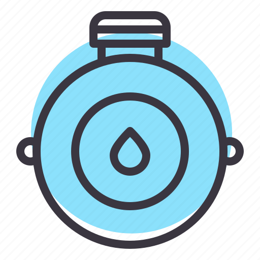 Camping, canteen, drink, flask, outdoors, travel, water icon - Download on Iconfinder