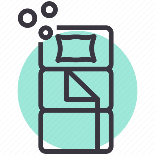 Bag, bed, camping, outdoor, pillow, sleep, sleeping icon - Download on Iconfinder