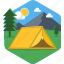 camp, cloud, sky, adventure, camping, house, tent 