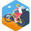 cycle, cycling, adventure, bicycle, exercise, mountain climbing, sports 